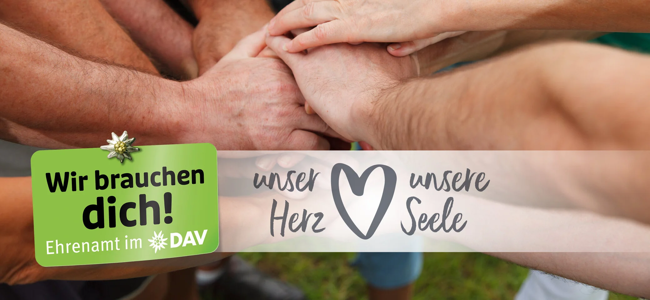 Kampagnenmotiv: Ehrenamtliche Unterstützung beim DAV - Imagefoto | © DAV