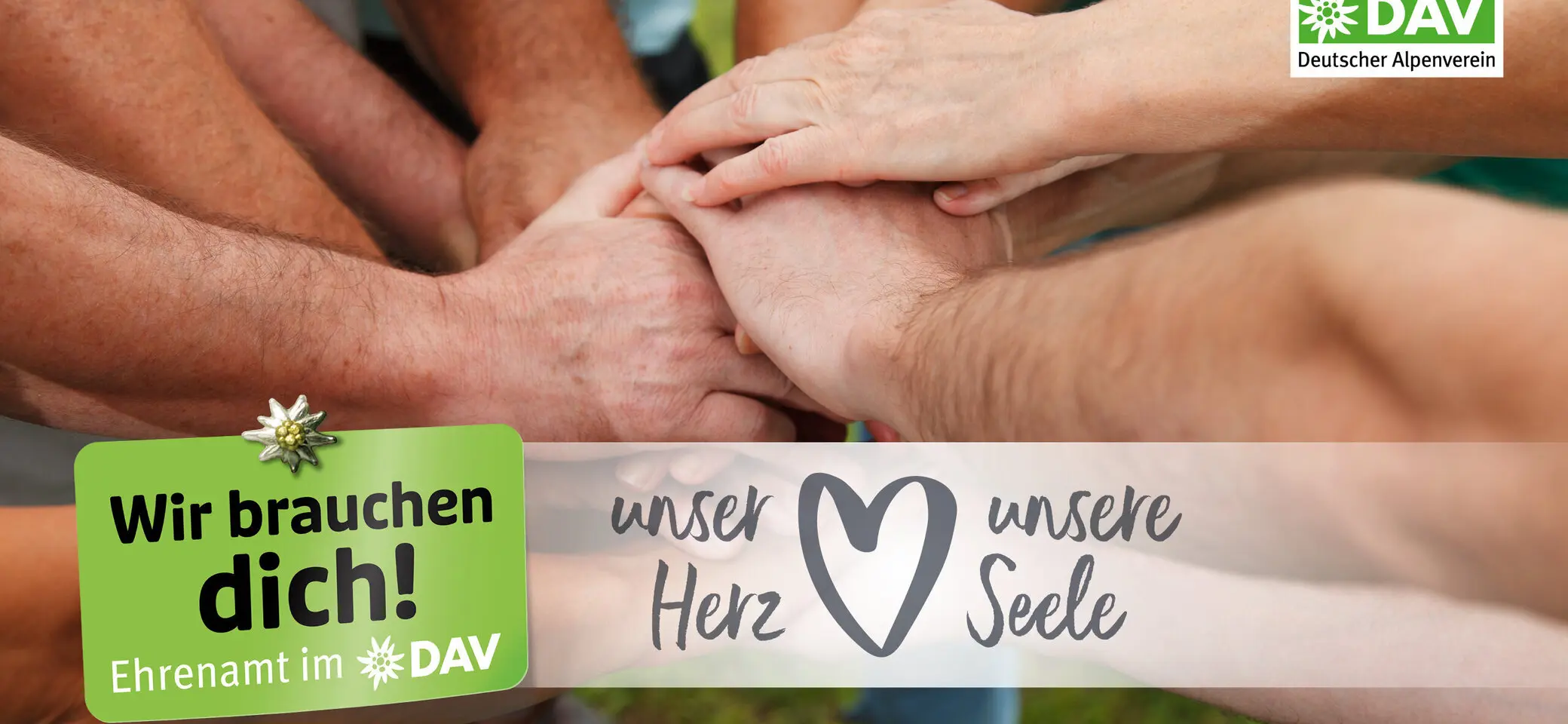 Kampagnenmotiv: Ehrenamtliche Unterstützung beim DAV - Imagefoto | © DAV